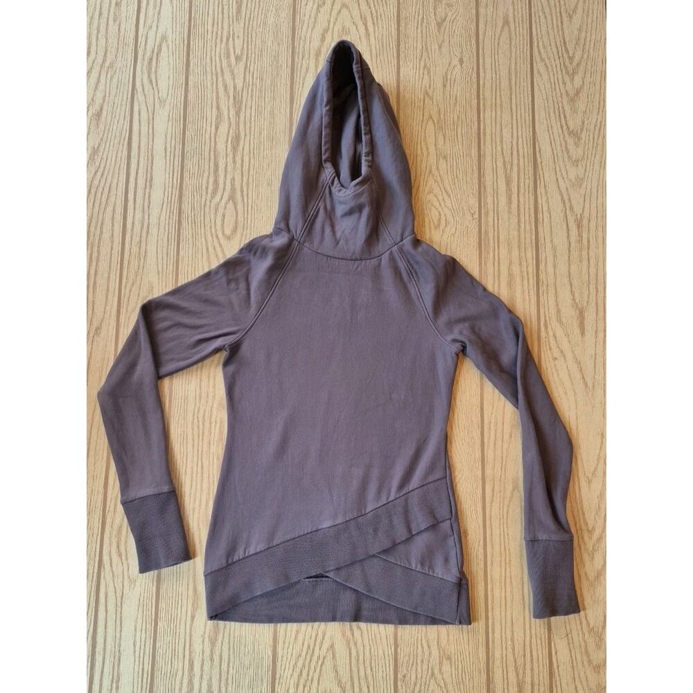 Marcella Geneva Cross Front Thumbhole Hoodie Size Med Womens EUC